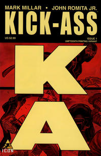 Cover Thumbnail for Kick-Ass (Marvel, 2008 series) #1 [Umpteenth Printing Variant]