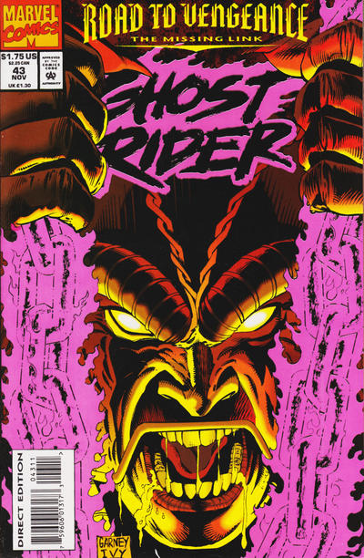 Cover for Ghost Rider (Marvel, 1990 series) #43 [Direct Edition]