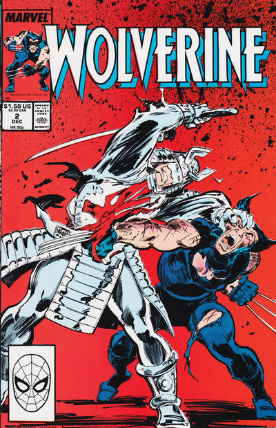 Cover for Wolverine (Marvel, 1988 series) #2 [Direct]