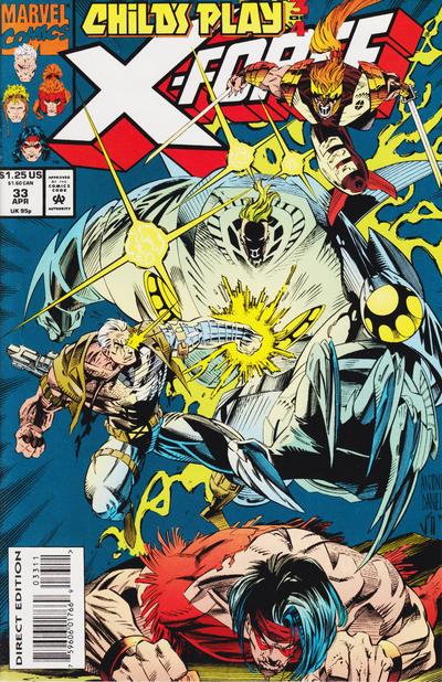 Cover for X-Force (Marvel, 1991 series) #33 [Direct Edition]