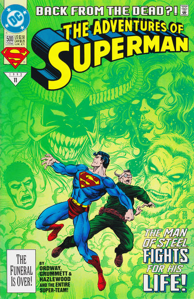 Cover for Adventures of Superman (DC, 1987 series) #500 [Direct]