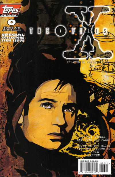 Cover for The X-Files (Topps, 1995 series) #0 [Mulder Variant]
