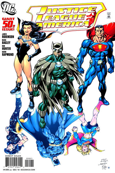 Cover for Justice League of America (DC, 2006 series) #50 [Mark Bagley / Rob Hunter Cover]
