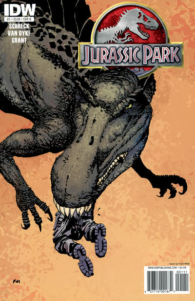 Cover for Jurassic Park (IDW, 2010 series) #1 [Cover B]