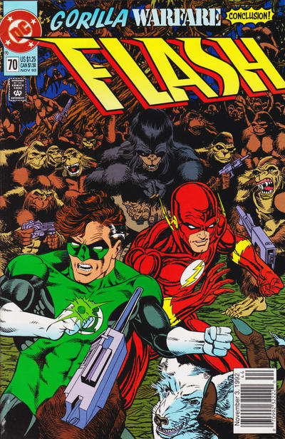 Cover for Flash (DC, 1987 series) #70 [Newsstand]