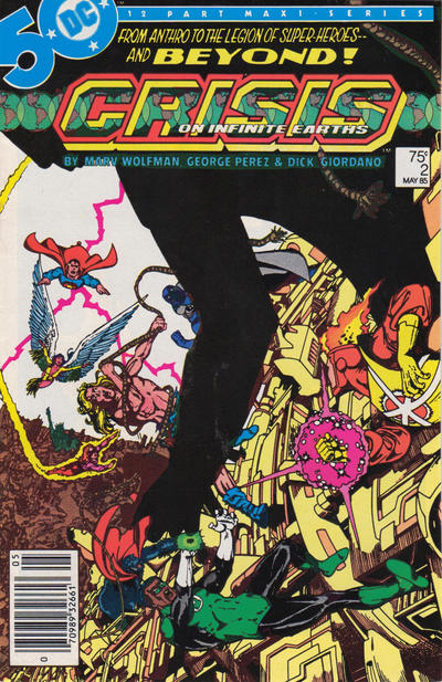 Cover for Crisis on Infinite Earths (DC, 1985 series) #2 [Newsstand]