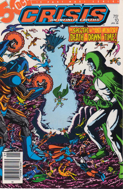 Cover for Crisis on Infinite Earths (DC, 1985 series) #10 [Newsstand]