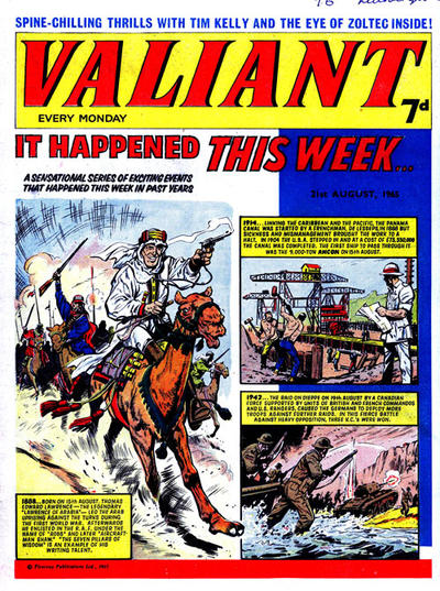 Cover for Valiant (IPC, 1964 series) #21 August 1965