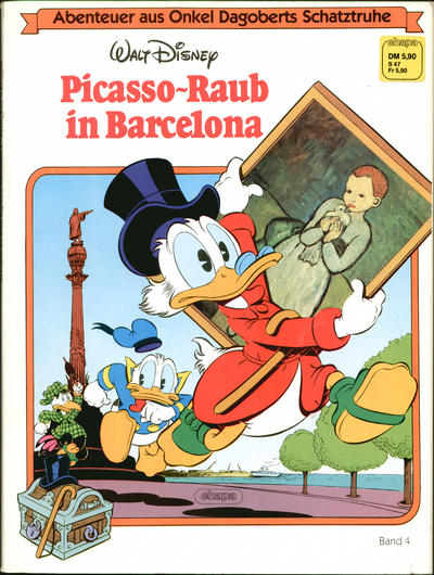 Cover for Abenteuer aus Onkel Dagoberts Schatztruhe (Egmont Ehapa, 1983 series) #4 - Picasso-Raub in Barcelona