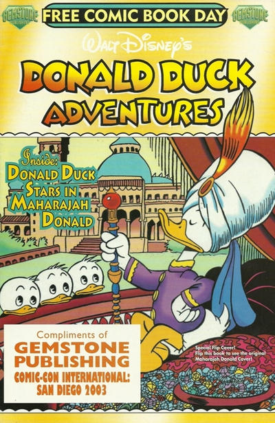 Cover for Walt Disney's Donald Duck Adventures - Free Comic Book Day (Gemstone, 2003 series) [San Diego Comic-Con 2003 Variant]