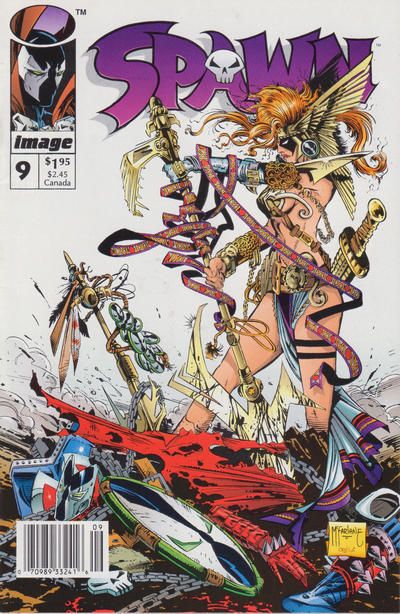 Cover for Spawn (Image, 1992 series) #9 [Newsstand]