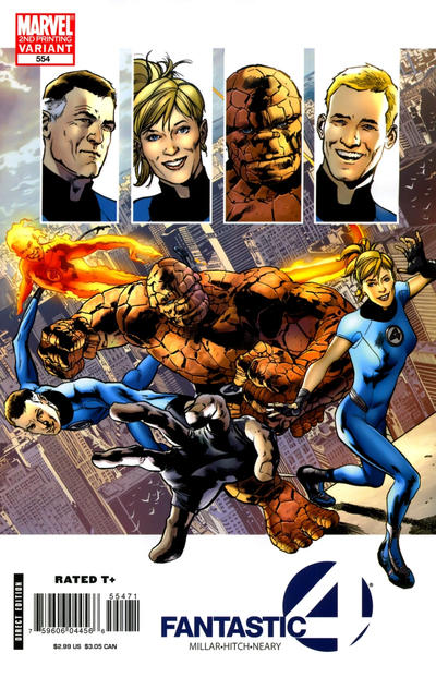 Cover for Fantastic Four (Marvel, 1998 series) #554 [Second Printing]