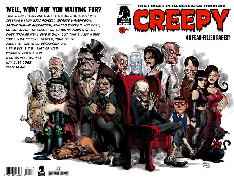 Cover for Creepy (Dark Horse, 2009 series) #1 [Wraparound]