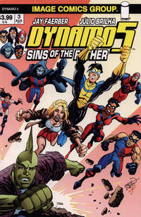 Cover Thumbnail for Dynamo 5: Sins of the Father (Image, 2010 series) #3 [Cover B - Erik Larsen]