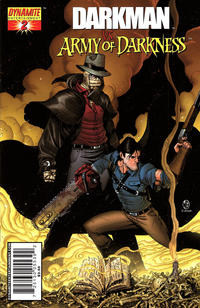 Cover Thumbnail for Darkman vs. The Army of Darkness (Dynamite Entertainment, 2006 series) #2 [Nick Bradshaw Cover]