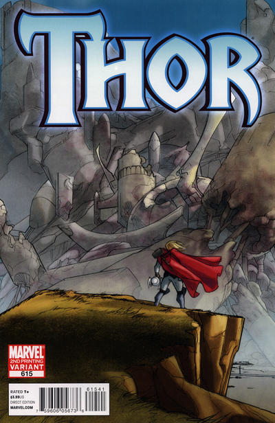 Cover for Thor (Marvel, 2007 series) #615 [Second Printing]