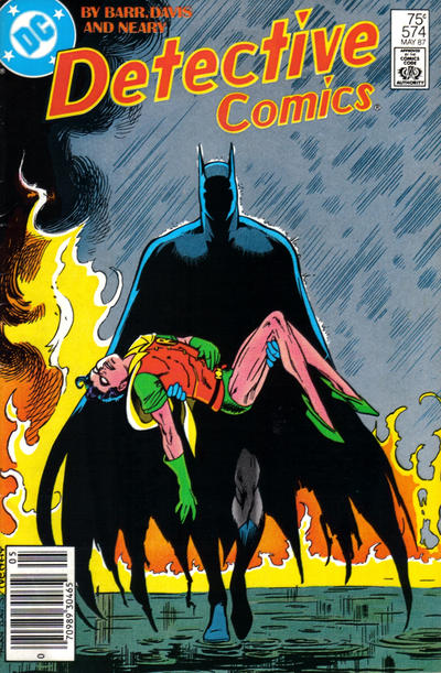 Cover for Detective Comics (DC, 1937 series) #574 [Newsstand]