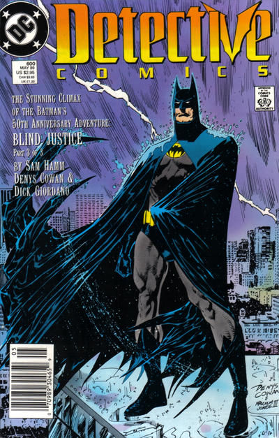 Cover for Detective Comics (DC, 1937 series) #600 [Newsstand]