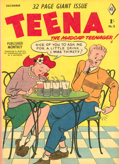 Cover for Teena the Madcap Teenager! (Magazine Management, 1956 series) #5