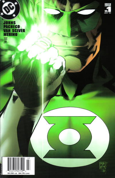 Cover for Green Lantern (DC, 2005 series) #1 [Newsstand - Carlos Pacheco / Jesus Merino Cover]
