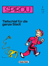 Cover Thumbnail for Spirou (Carlsen Comics [DE], 1982 series) #1 - Tiefschlaf für die ganze Stadt