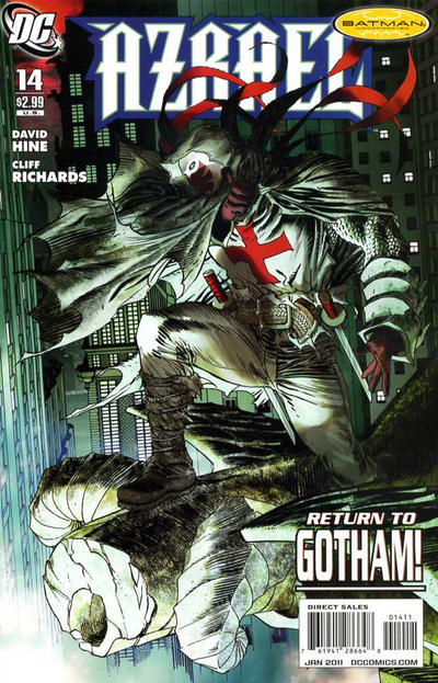 Cover for Azrael (DC, 2009 series) #14