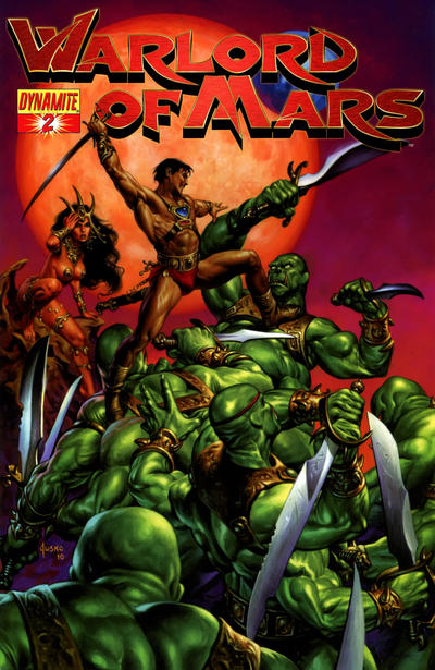 Cover for Warlord of Mars (Dynamite Entertainment, 2010 series) #2 [Cover B - Joe Jusko]