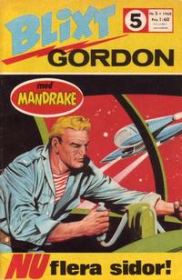 Cover Thumbnail for Blixt Gordon (Semic, 1967 series) #5/1968