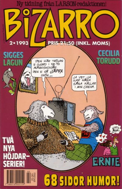Cover for Bizarro (Atlantic Förlags AB, 1993 series) #2/1993