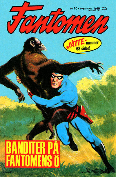 Cover for Fantomen (Semic, 1958 series) #10/1968