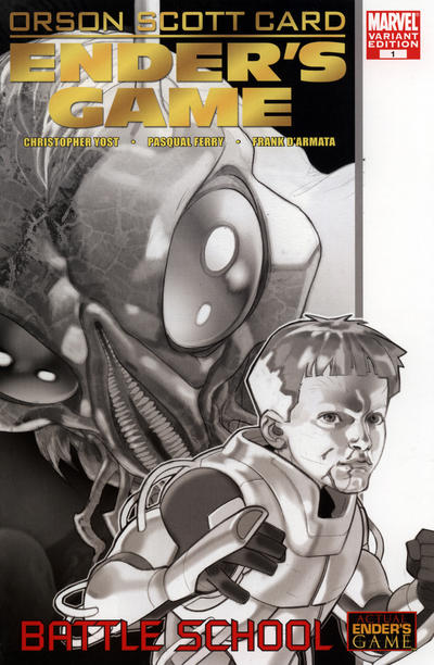 Cover for Ender's Game: Battle School (Marvel, 2008 series) #1 [Variant Edition Sketch cover]