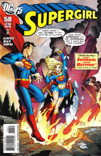 Cover Thumbnail for Supergirl (DC, 2005 series) #58 [DC 75th Anniversary Cover]