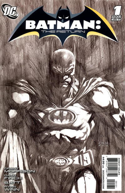 Cover for Batman: The Return (DC, 2011 series) #1 [David Finch Sketch Cover]
