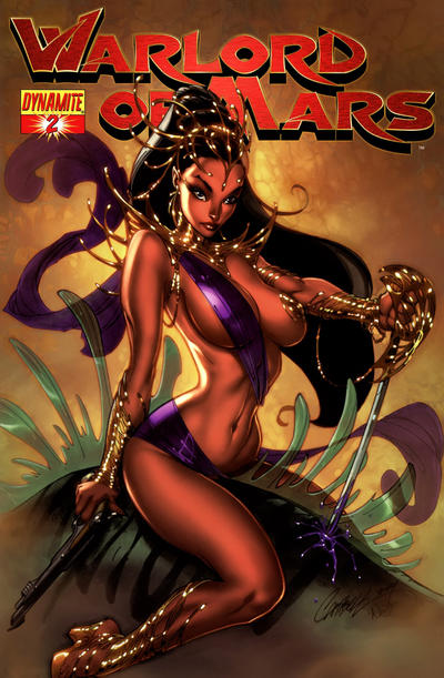 Cover for Warlord of Mars (Dynamite Entertainment, 2010 series) #2 [Cover A - J. Scott Campbell]