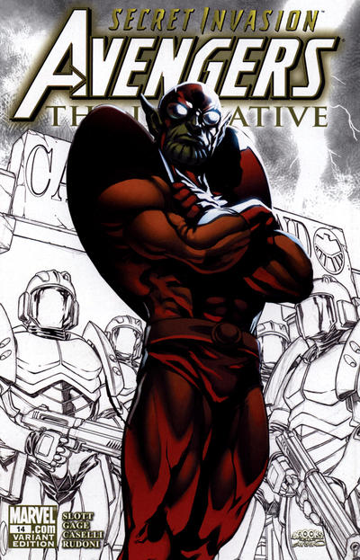 Cover for Avengers: The Initiative (Marvel, 2007 series) #14 [Variant Cover]