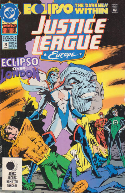 Cover for Justice League Europe Annual (DC, 1990 series) #3 [Direct]