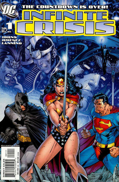 Cover for Infinite Crisis (DC, 2005 series) #1 [Jim Lee / Sandra Hope Cover]