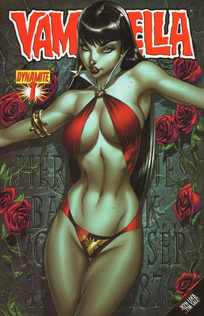 Cover for Vampirella (Dynamite Entertainment, 2010 series) #1 [Cover A J. Scott Campbell (25%)]