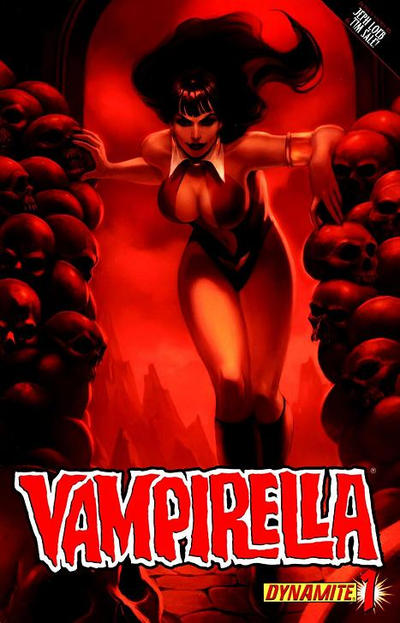 Cover for Vampirella (Dynamite Entertainment, 2010 series) #1 [Jelena Kevic-Djurdjevic (25%)]