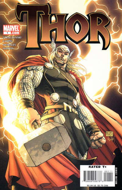 Cover for Thor (Marvel, 2007 series) #1 [Cover B]