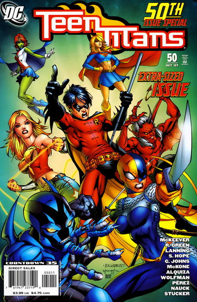 Cover for Teen Titans (DC, 2003 series) #50 [Alé Garza / Scott Williams Cover]
