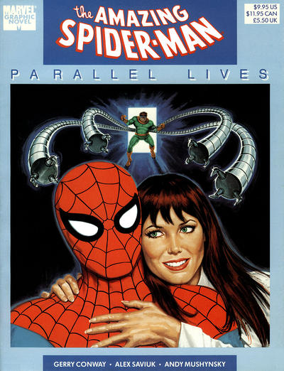 Cover for Marvel Graphic Novel: The Amazing Spider-Man "Parallel Lives" (Marvel, 1989 series) [$9.95]