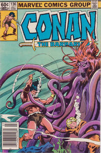 Cover for Conan the Barbarian (Marvel, 1970 series) #136 [Newsstand]
