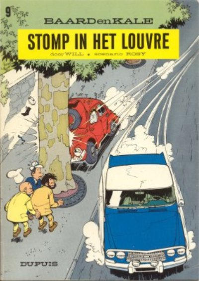 Cover for Baard en Kale (Dupuis, 1954 series) #9 - Stomp in het Louvre [Herdruk 1975 en later]