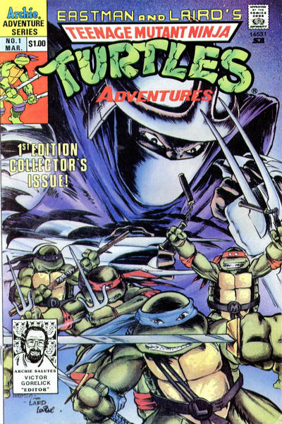 Cover for Teenage Mutant Ninja Turtles Adventures (Archie, 1989 series) #1 [3rd Printing]