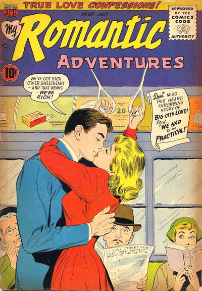 Cover for Romantic Adventures (American Comics Group, 1949 series) #67