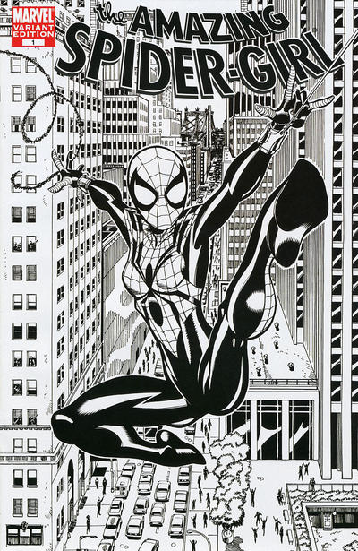 Cover for Amazing Spider-Girl (Marvel, 2006 series) #1 [Ron Frenz Sketch cover]