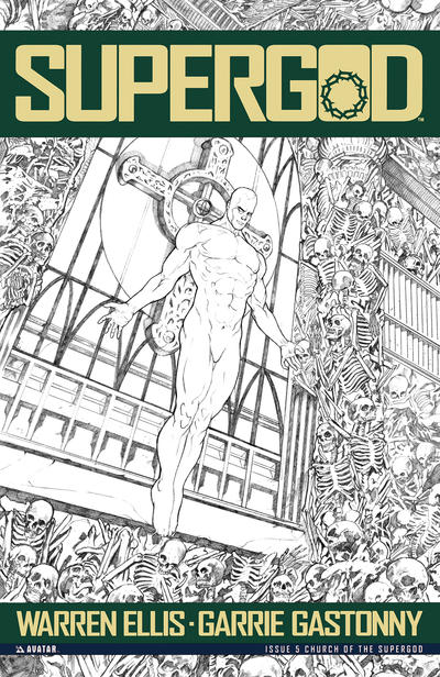 Cover for Warren Ellis' Supergod (Avatar Press, 2009 series) #5 [Church of the Supergod]