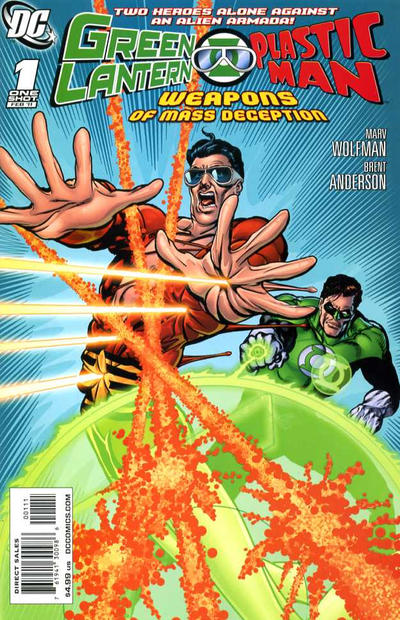 Cover for Green Lantern / Plastic Man: Weapons of Mass Deception (DC, 2011 series) #1