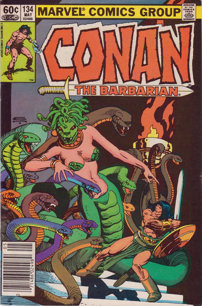 Cover for Conan the Barbarian (Marvel, 1970 series) #134 [Newsstand]